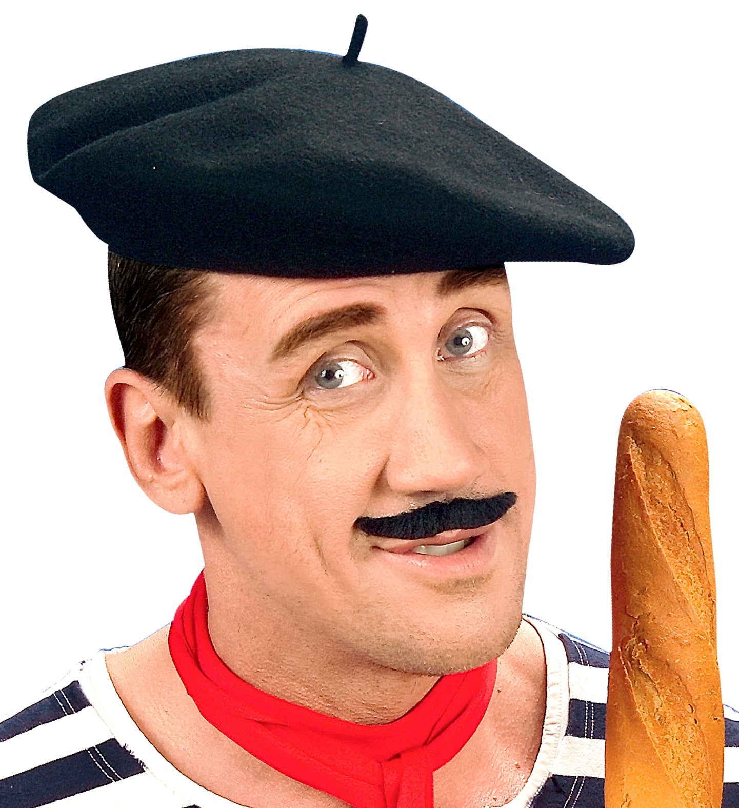 Widmann Französische Baskenmütze – Schwarzes Filz-Hut Accessoire - Fasnacht24.ch