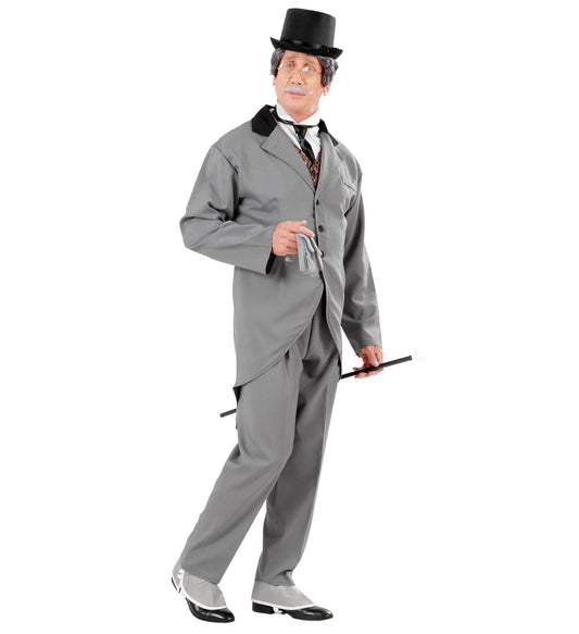 Widmann Frackanzug Herrenanzug – Grau, Mit Weste Und Jabot - Fasnacht24.ch