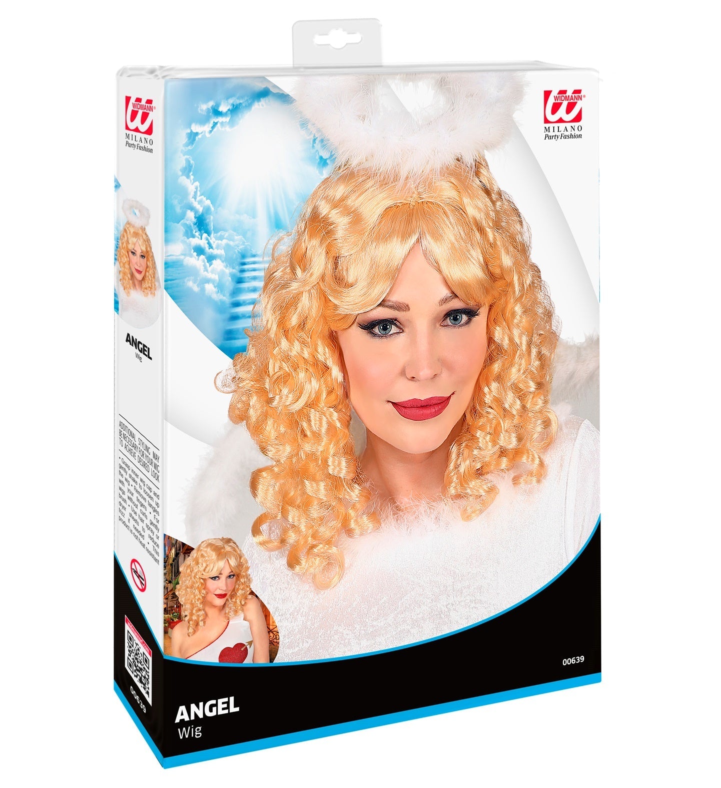 Widmann Damenperücke Goldene Engels Perücke – Blonde Cosplay Perücke - Fasnacht24.ch
