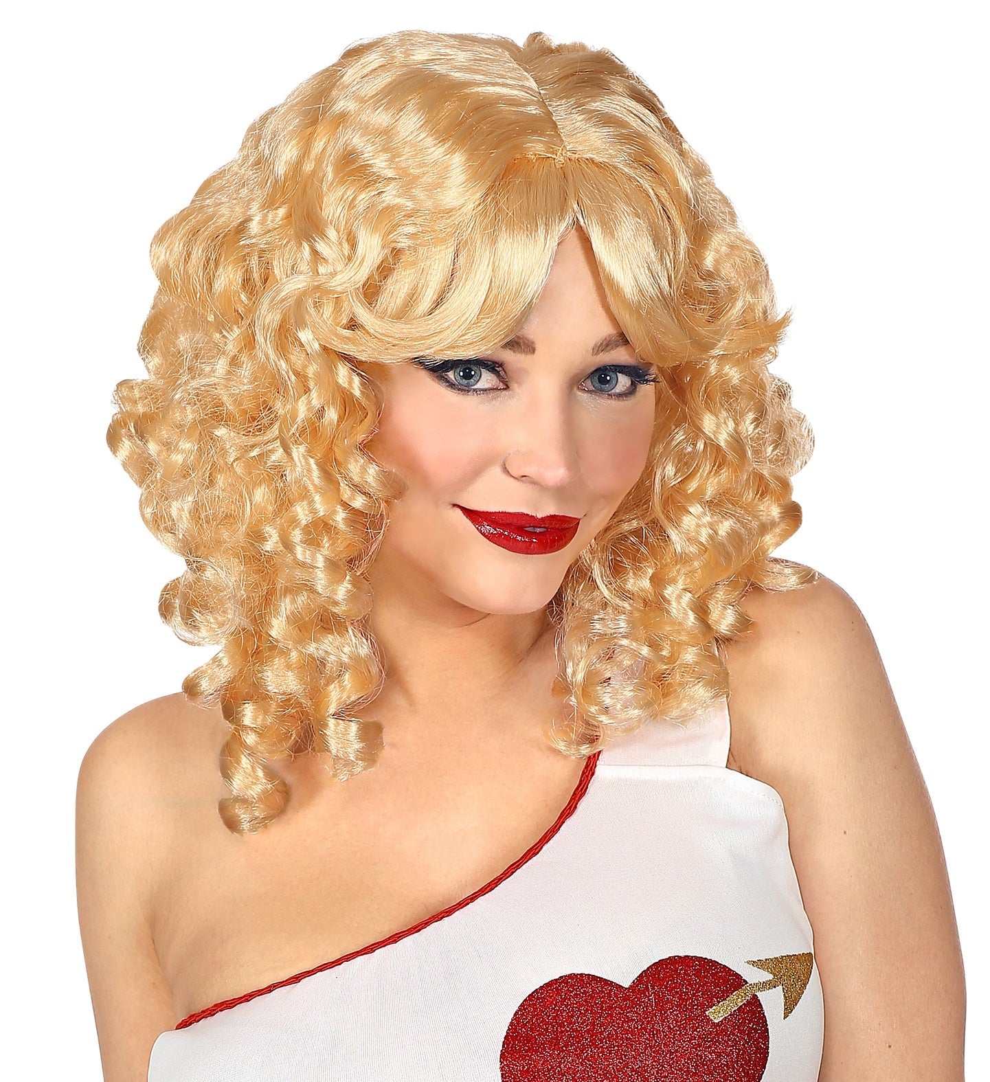Widmann Damenperücke Goldene Engels Perücke – Blonde Cosplay Perücke - Fasnacht24.ch
