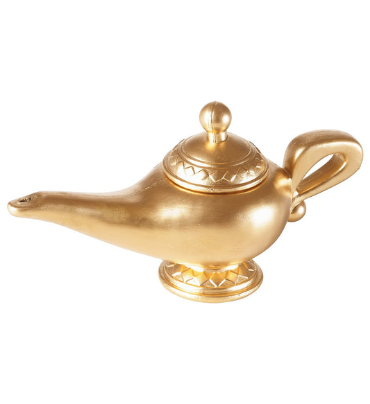 Goldene Zauberlampe von Widmann, orientalisches Design, 23x12cm, aus robustem Metall.