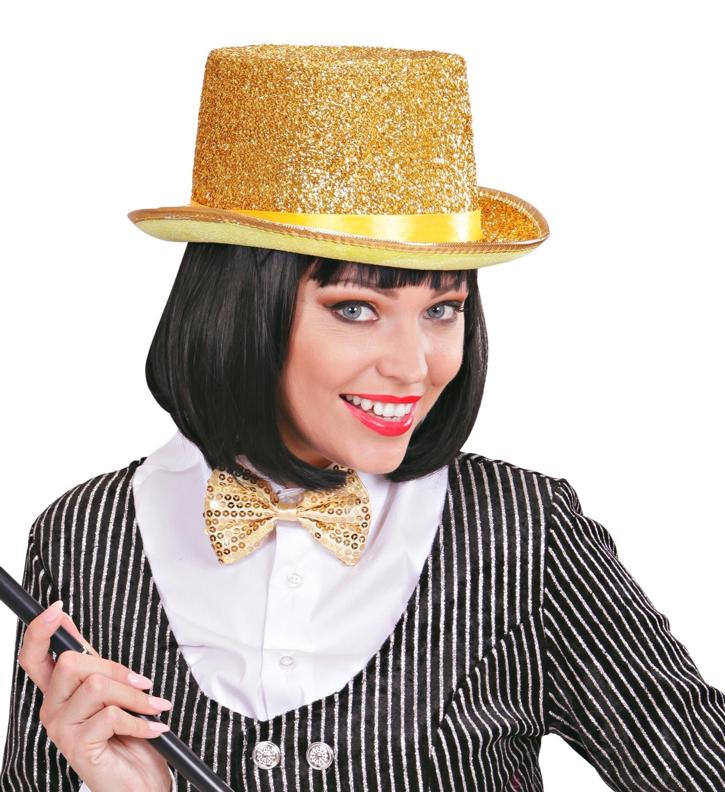 Widmann Goldener Zylinder Hut Aus Lurex – Leicht & Glänzend - Fasnacht24.ch