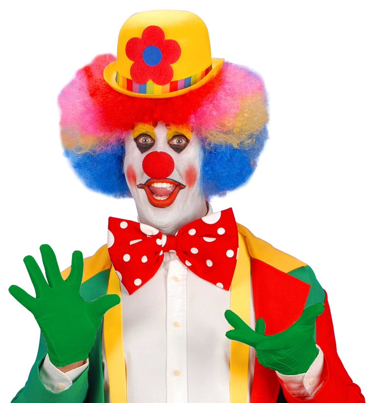 Grüne Kostümhandschuhe von Widmann, elastisch und leicht, passend für die meisten Hände.