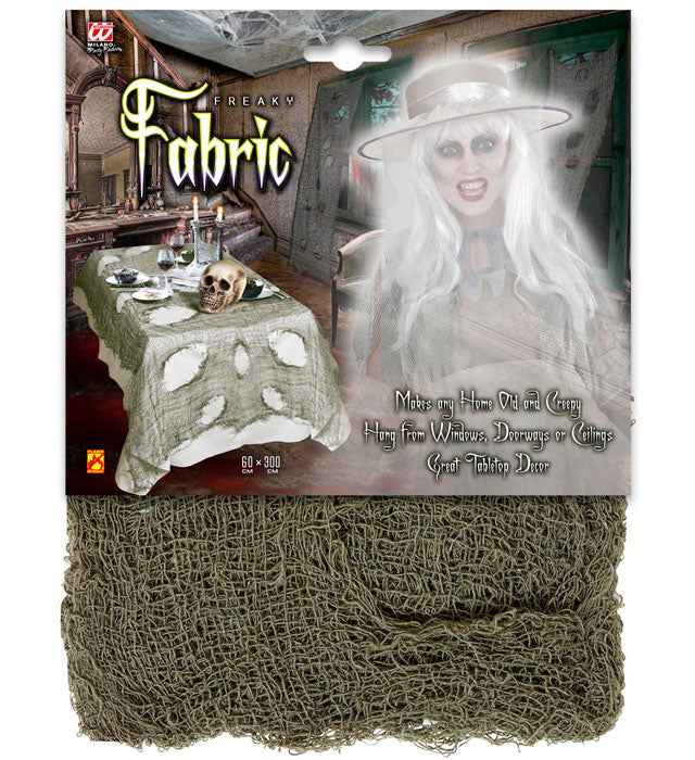 Widmann Grüne Horror Halloween Dekor Stoff – 60x300cm Polyester - Fasnacht24.ch