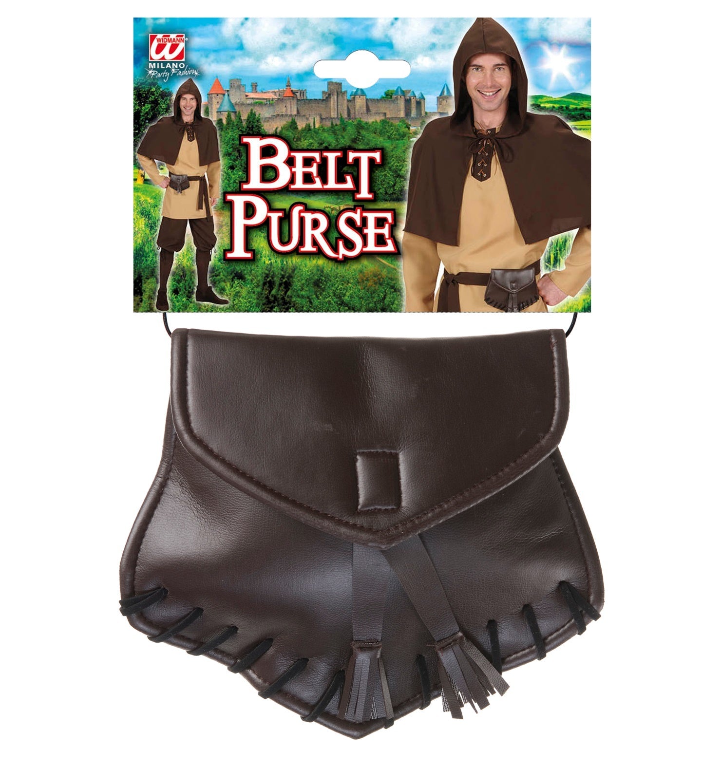 Widmann Braune Kunstleder Gürteltasche – Verstellbar & Leicht - Fasnacht24.ch