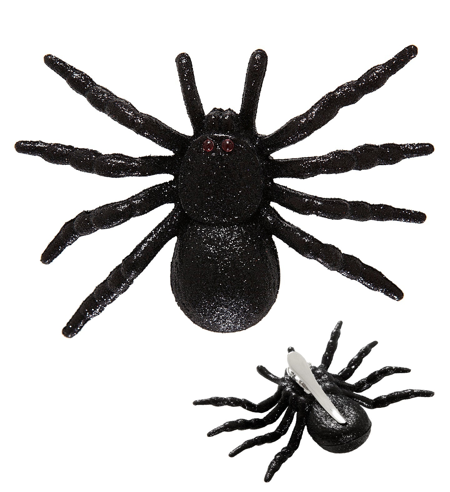 Haarspange Schwarze Glitter Spinne – Widmann Kostüm Accessoire - Fasnacht24.ch