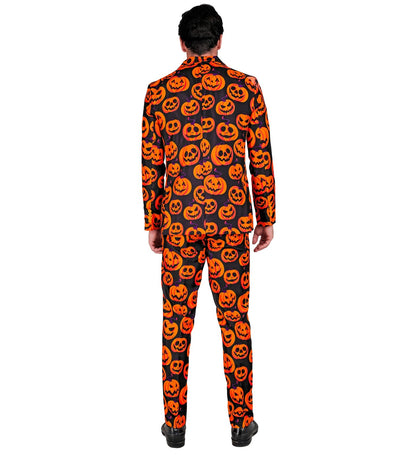 Widmann Halloween Kürbis Anzug Zweiteiler Jackett & Hose, bequem, orange – Verpackung