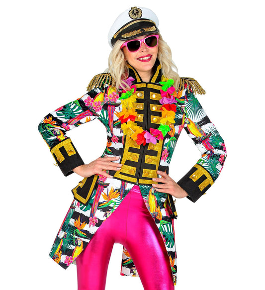 Neon Frack Damen – Widmann Hawaii Parade Outfit Bunt UV-Reaktiv - Fasnacht24.ch