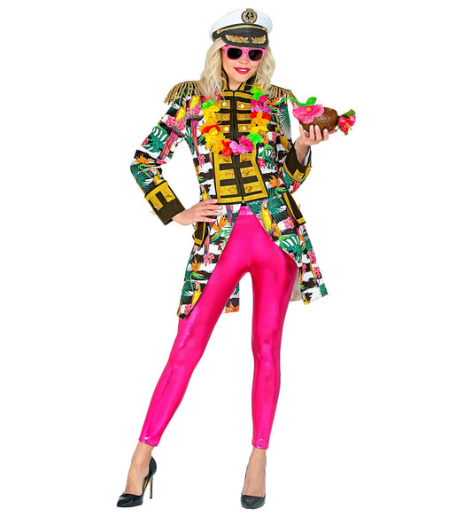 Neon Frack Damen – Widmann Hawaii Parade Outfit Bunt UV-Reaktiv - Fasnacht24.ch