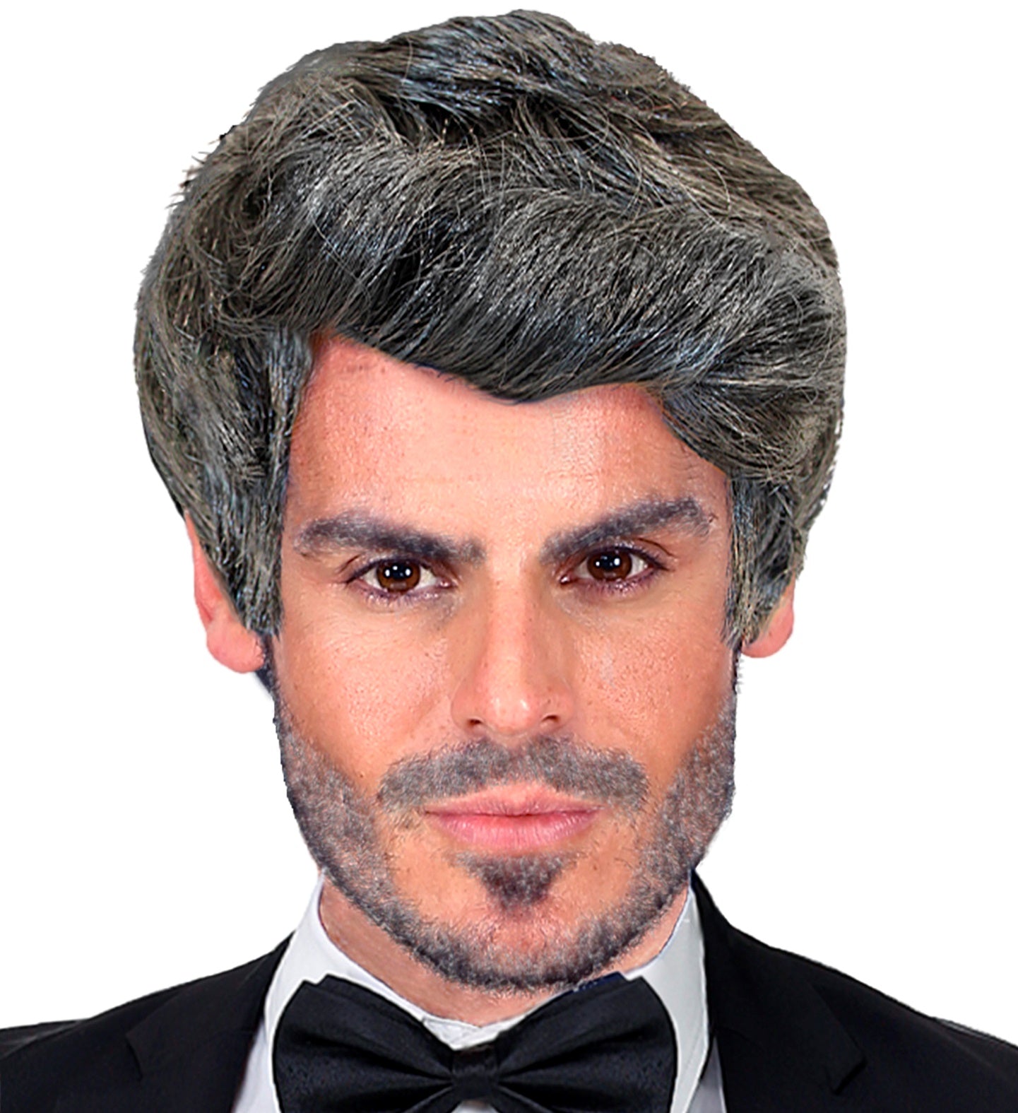 Herren Perücke Rick Grau Meliert – Widmann Kunsthaar Mit Verstellbarem Innenbereich - Fasnacht24.ch