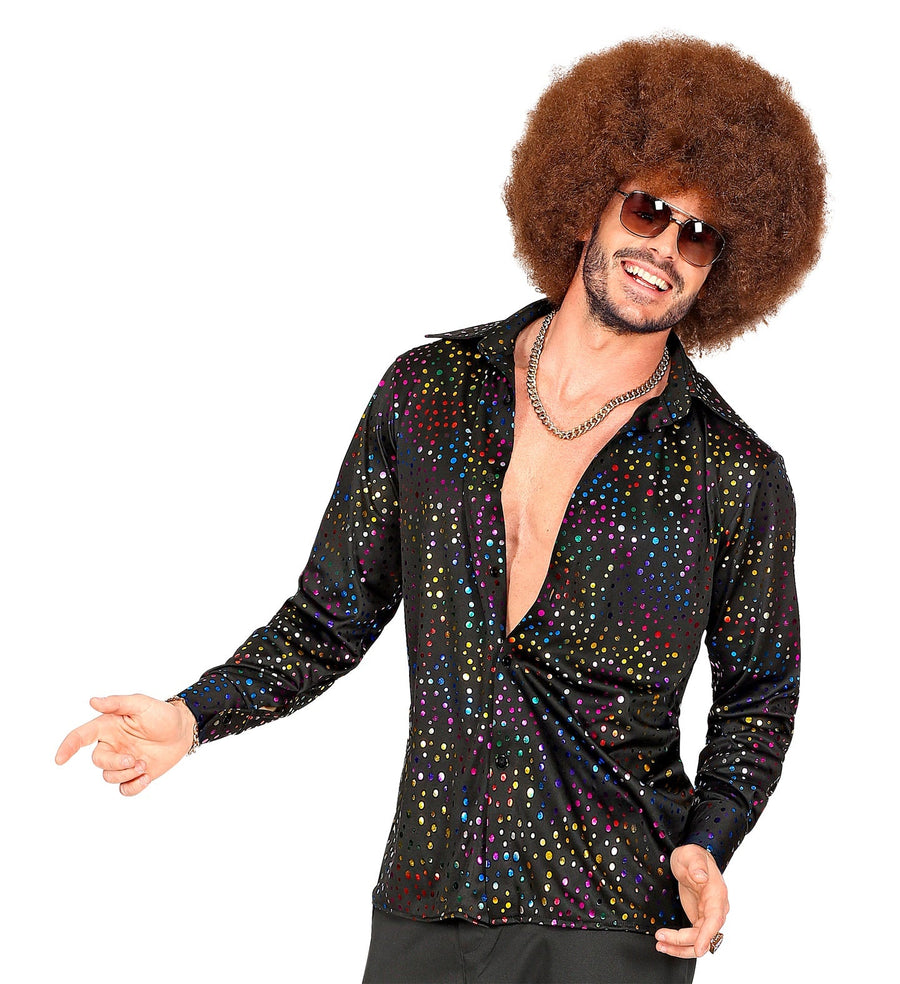 Disco Hemd Herren – Widmann 70er Jahre Stil, Atmungsaktiv & Leicht - Fasnacht24.ch – Produktansicht