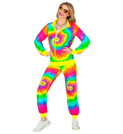 Widmann Neon Psychedelic Jogginganzug – Unisex Trainingsanzug Set - Fasnacht24.ch