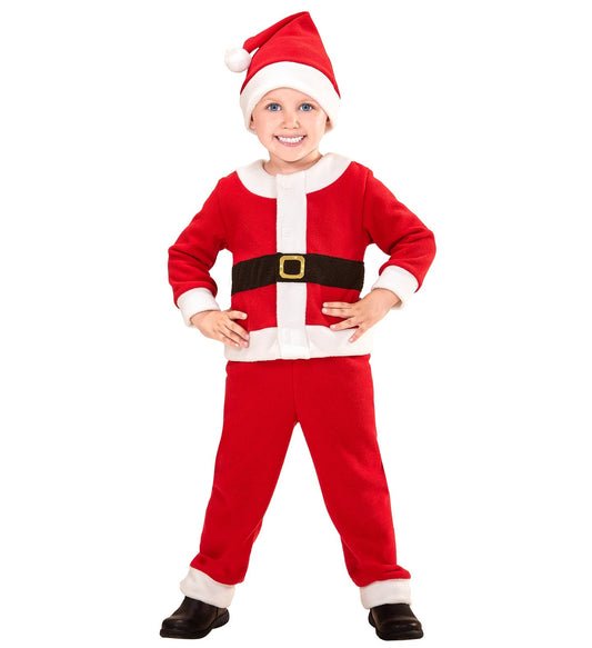 Widmann Weihnachtsmann Kostüm für Jungen – Rot Polyester Junior - Fasnacht24.ch