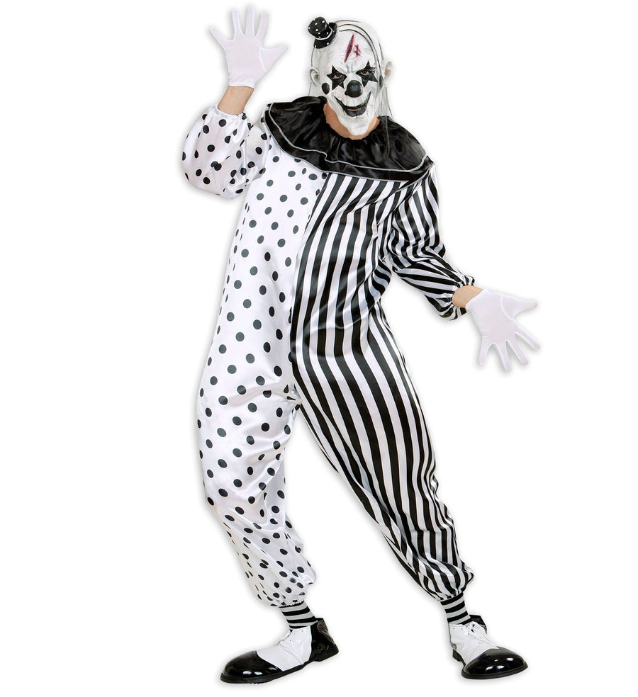 Killer Clown Kostüm Overall Herren – Widmann Horror Pierrot Halloween - Fasnacht24.ch – Detailansicht