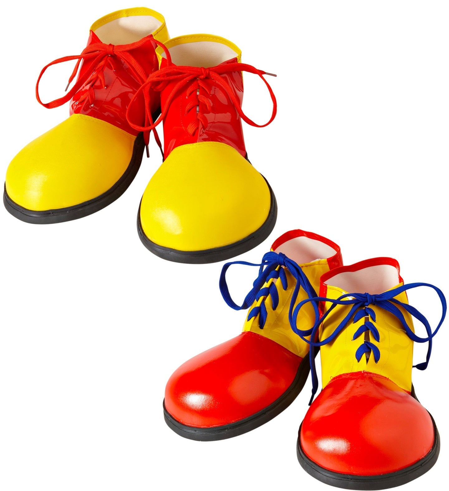 Clown Schuhe Kinder – Widmann Klassisch Bunte Lackoptik, Verstellbar - Fasnacht24.ch