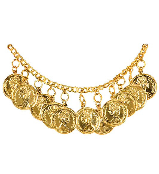 Widmann Goldene Knöchelkette – Verstellbare Fußkette Mit Münzanhängern - Fasnacht24.ch