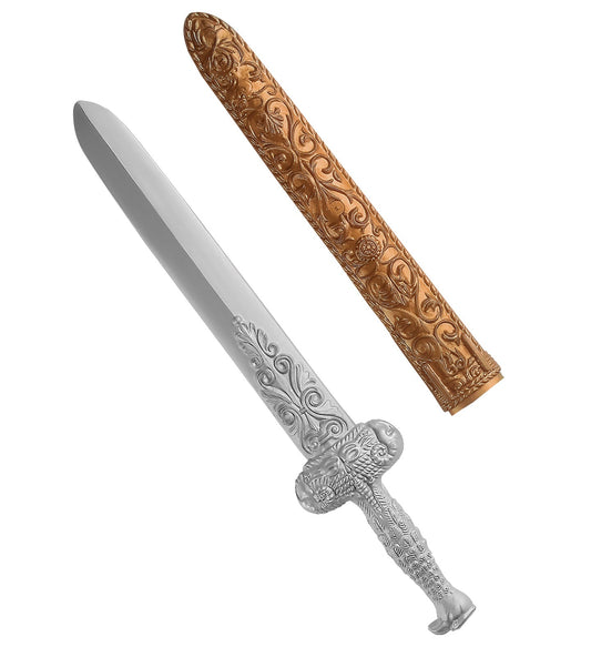 Widmann 50cm short sword with ornate ABS blade and matching scabbard.