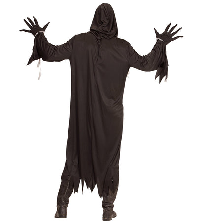 Widmann Mumien Kostüm Herren – Robe Mit Kapuze, Handschuhe & Maske – Seitenansicht