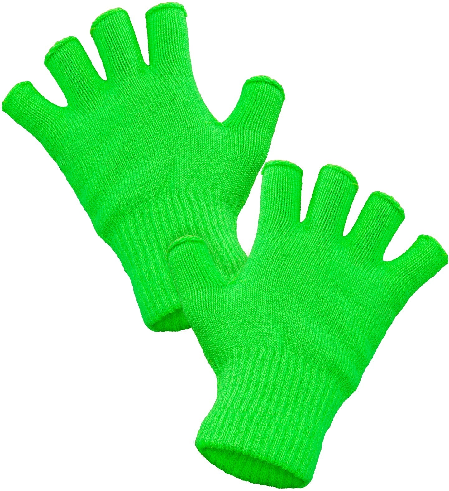 Widmann Fingerlose Woll-Handschuhe – Neon Grün, Warm & Praktisch - Fasnacht24.ch