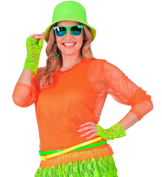 Widmann Neon Orange Tank Top – Leichtes 80er Jersey Trägershirt - Fasnacht24.ch