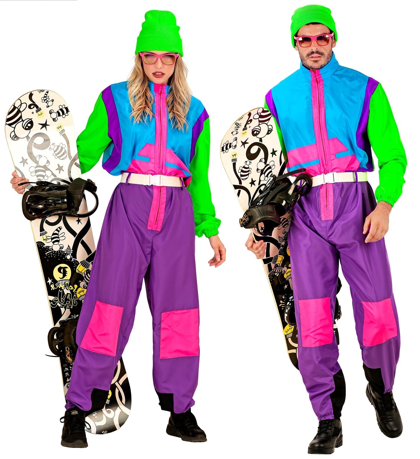 Widmann Neon Snowboarder Unisex Jumpsuit Skianzug - Fasnacht24.ch