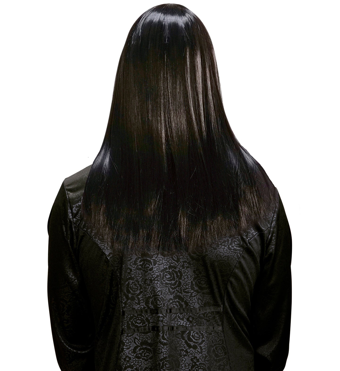 Widmann Dream Hair Victor – Langer Schwarzer Wärmbarer Perücke - Fasnacht24.ch