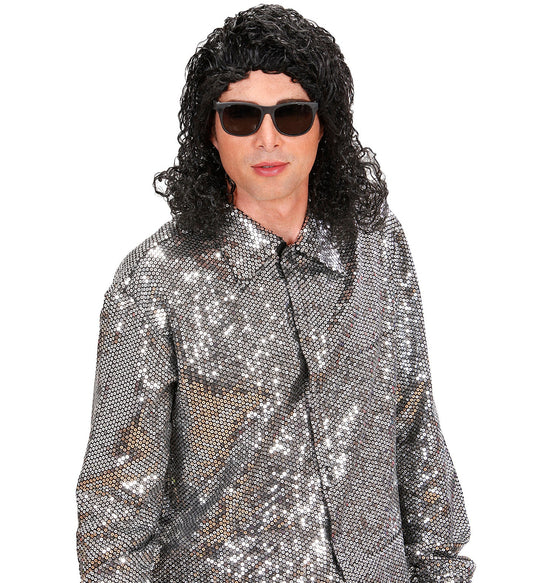 Perücke King of Pop Schwarz - Fasnacht24.ch