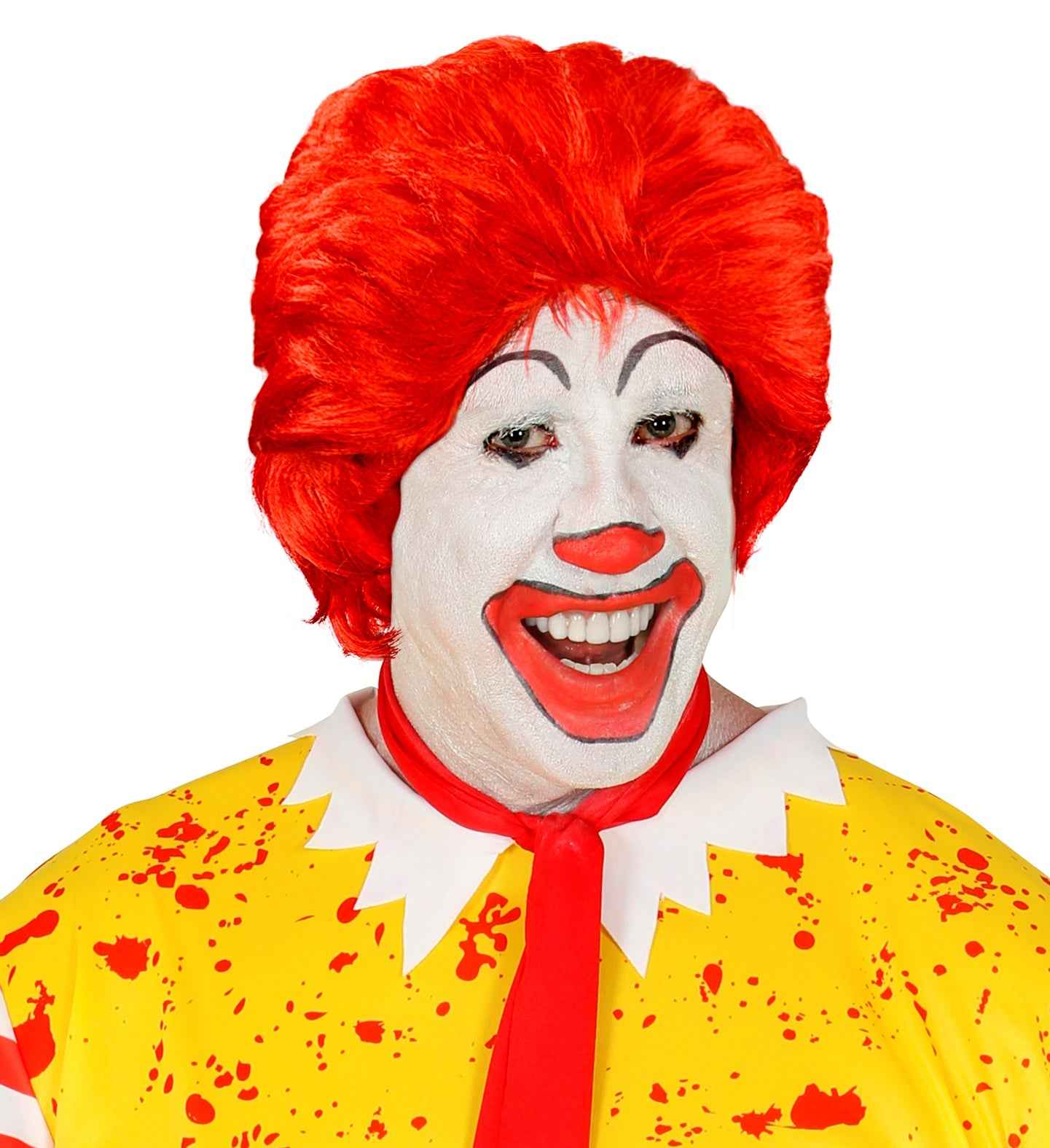 Widmann Ronald McDonald Clown Perücke – Rote Locken, Synthetik - Fasnacht24.ch
