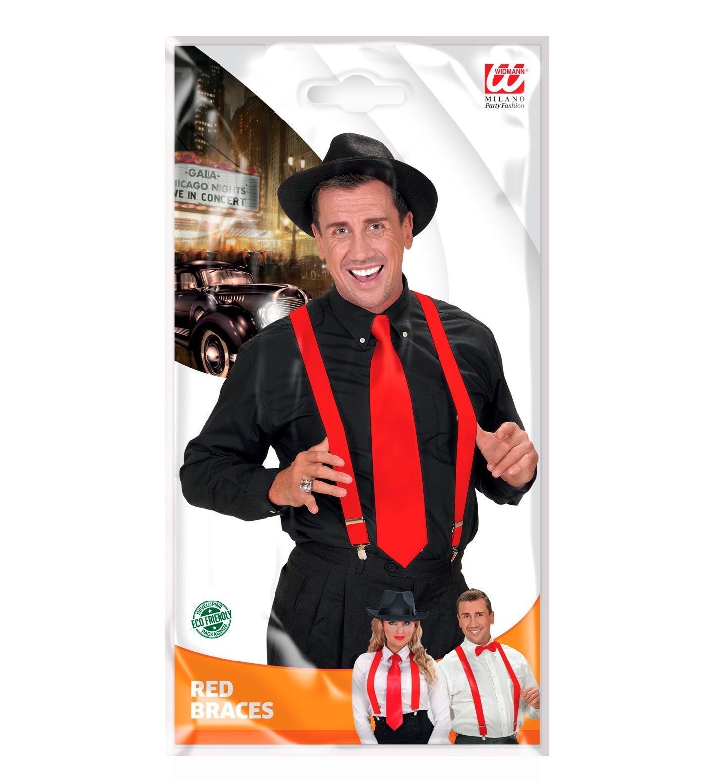 Rote Hosenträger ultralang bis zu 120cm - Fasnacht24.ch