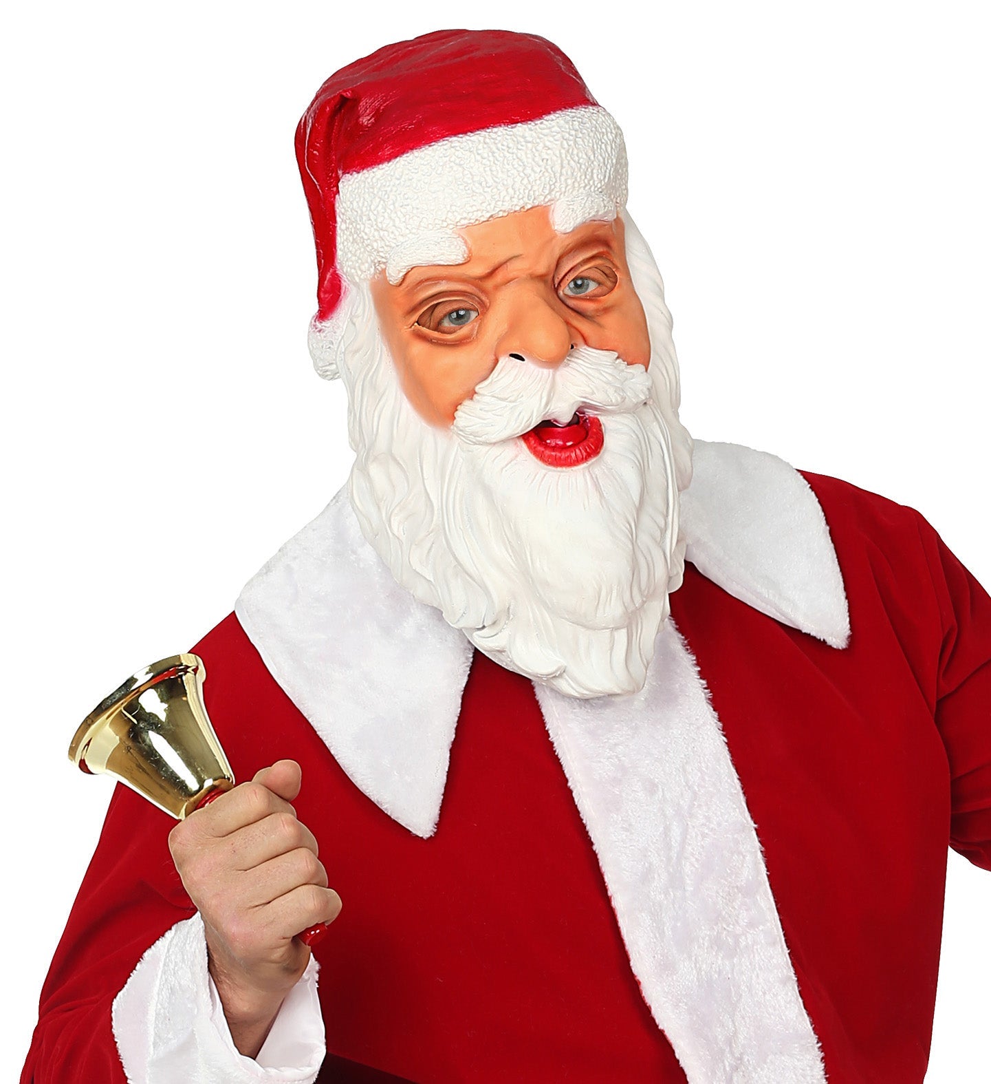 Weihnachtsmann Vollkopfmaske – Widmann Latex Santa Claus Maske - Fasnacht24.ch