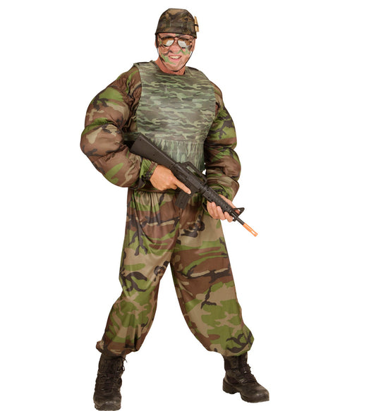 Widmann Schusssichere Camouflage Weste Für Erwachsene – Taktisches Nylon - Fasnacht24.ch