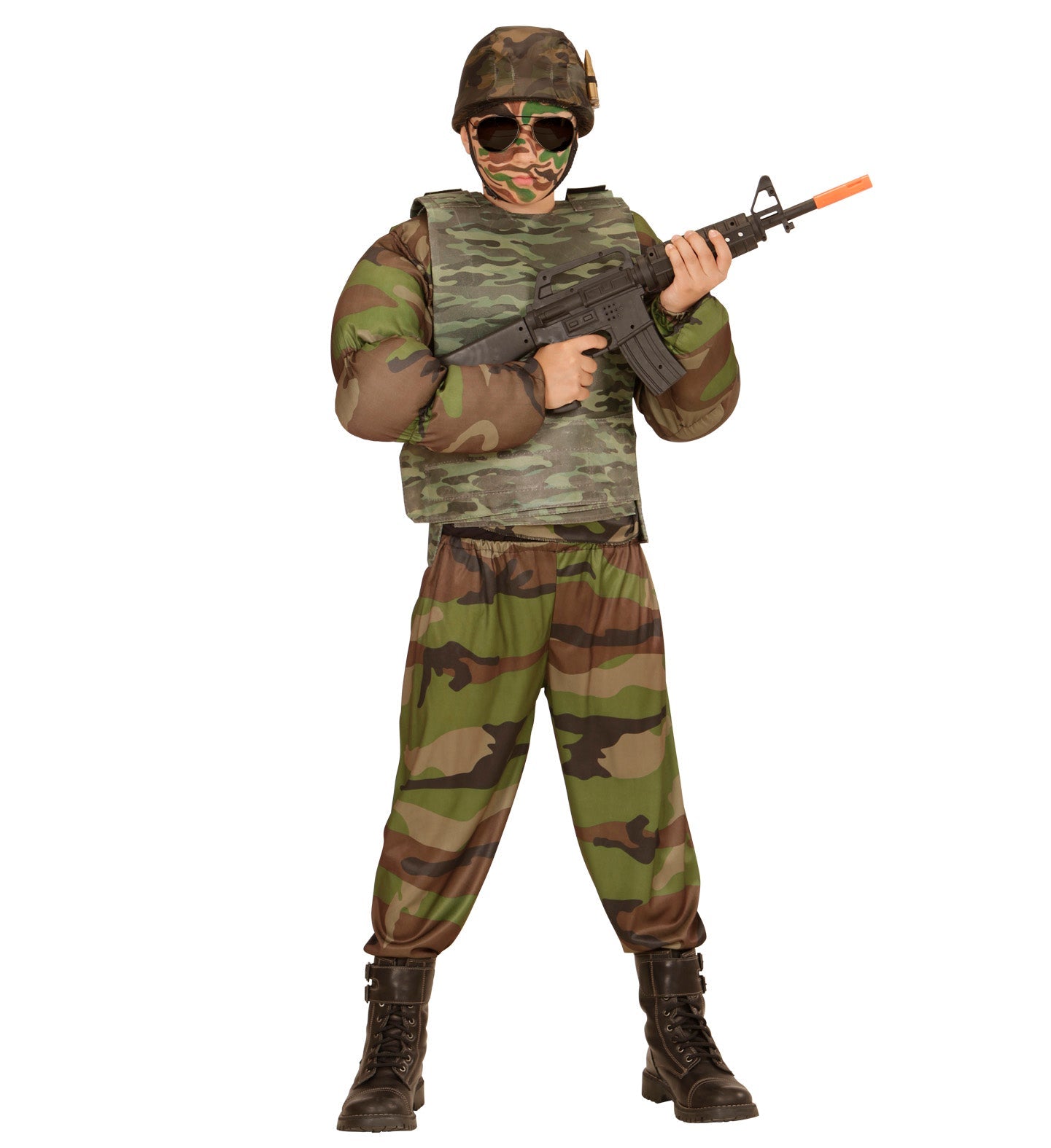 Widmann Schusssichere Kinderweste – Camouflage, 6-10 Jahre - Fasnacht24.ch
