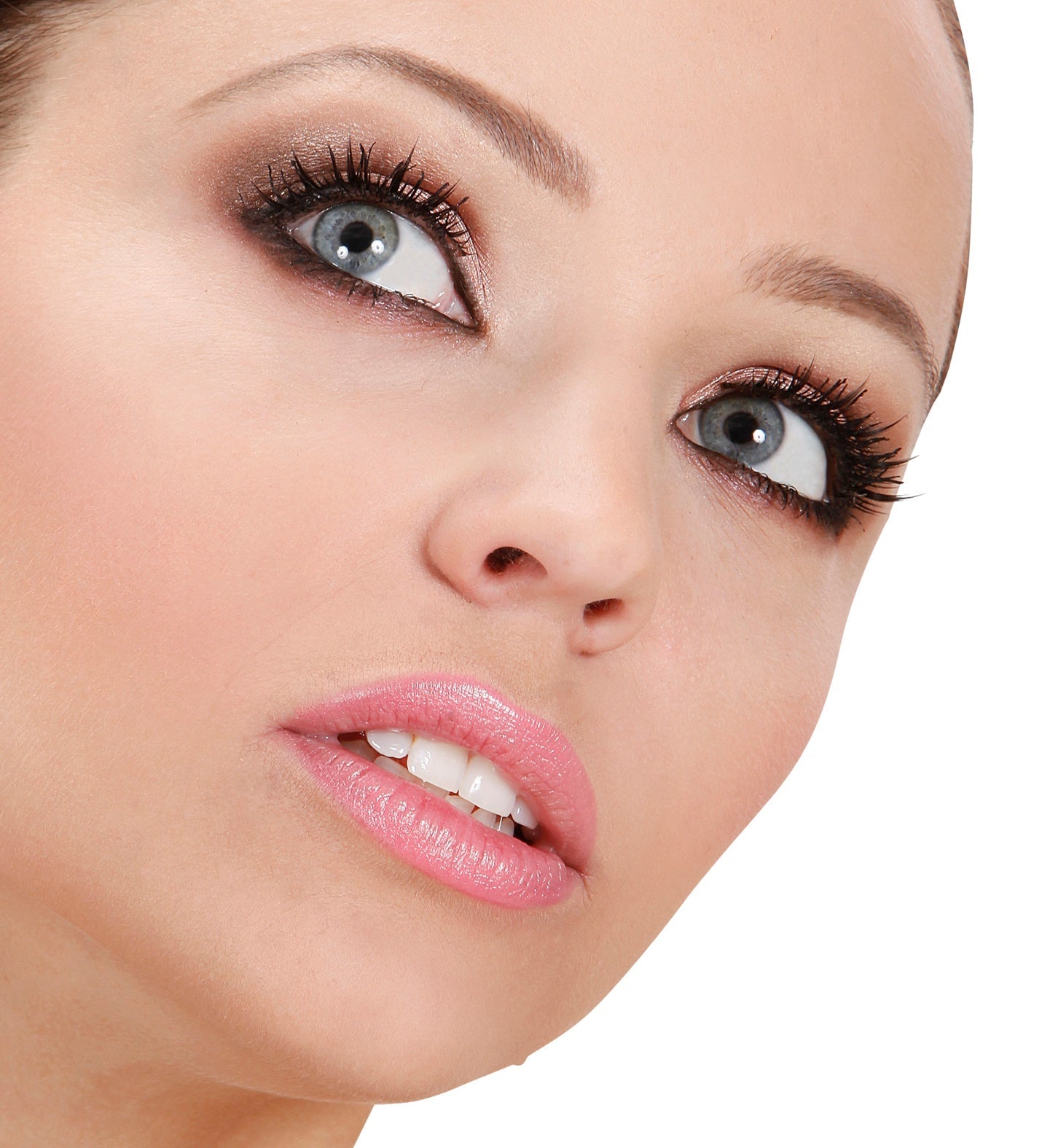 Widmann Schwarze Falsche Wimpern Mit Langen Spitzen Und Kleber - Fasnacht24.ch