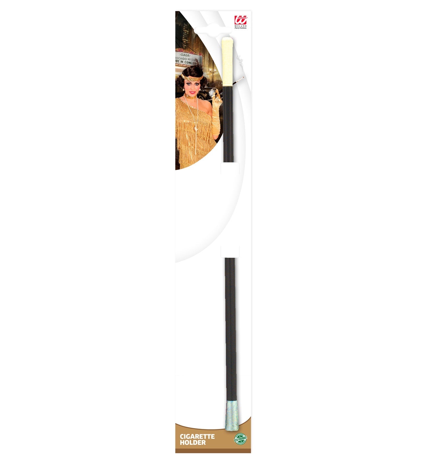 Widmann Zigarettenhalter – 30cm Kunststoff, Matt Schwarz - Fasnacht24.ch