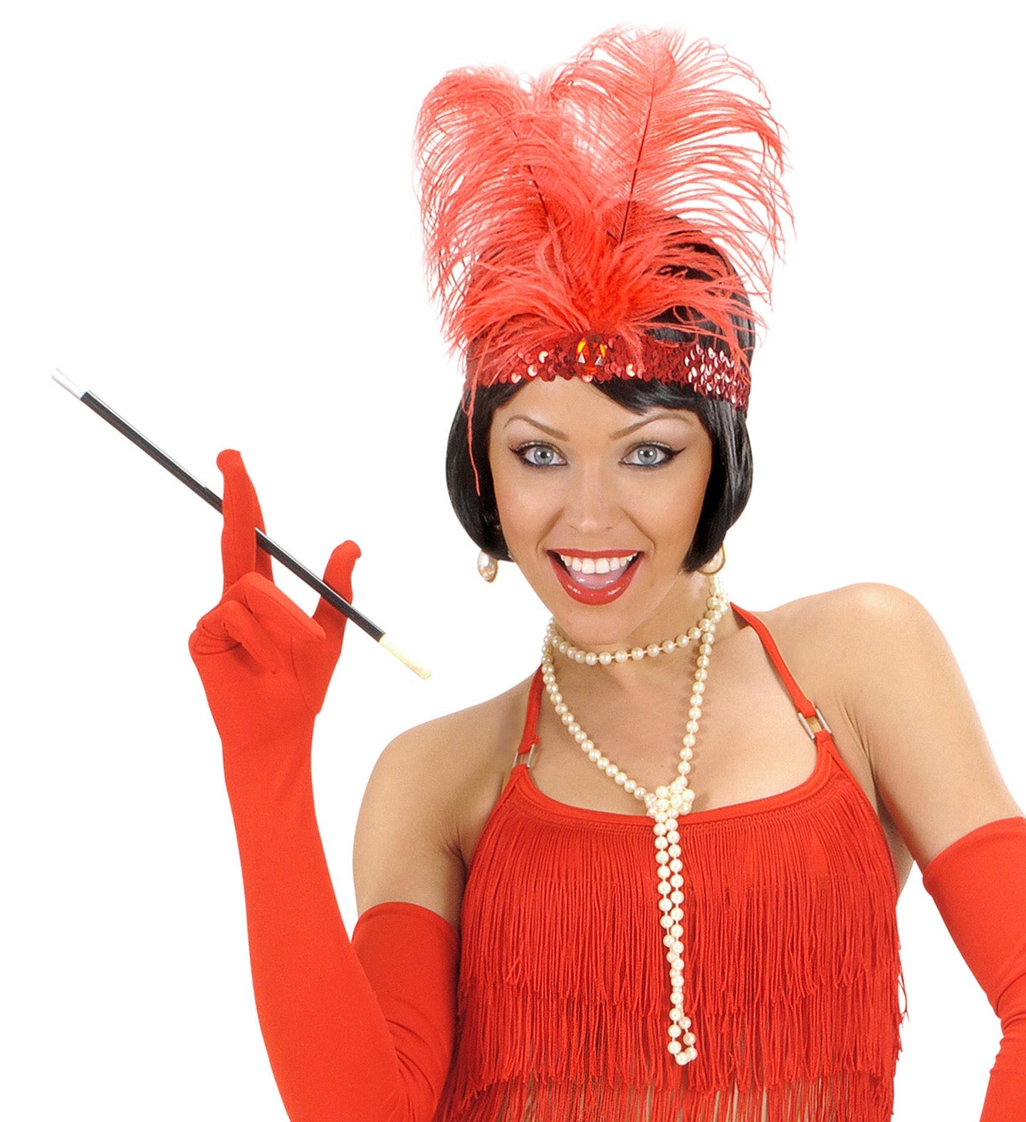 Widmann Zigarettenhalter – 30cm Kunststoff, Matt Schwarz - Fasnacht24.ch