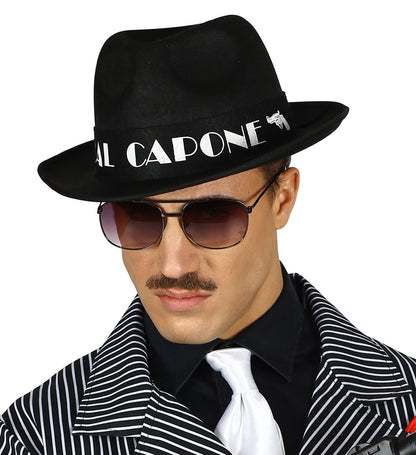 "SCHWARZER AL CAPONE HUT" aus Filz – Ansicht 4