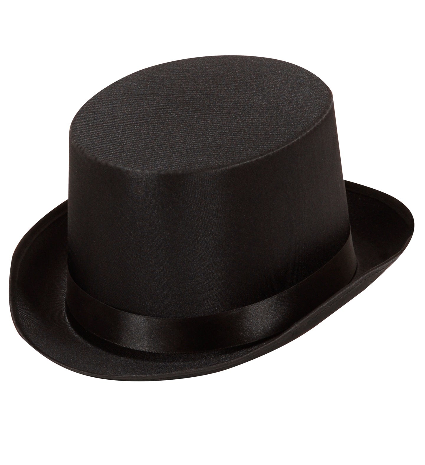 Zylinder Hut – Widmann Schwarzer Satin Top Hat Für Herren - Fasnacht24.ch