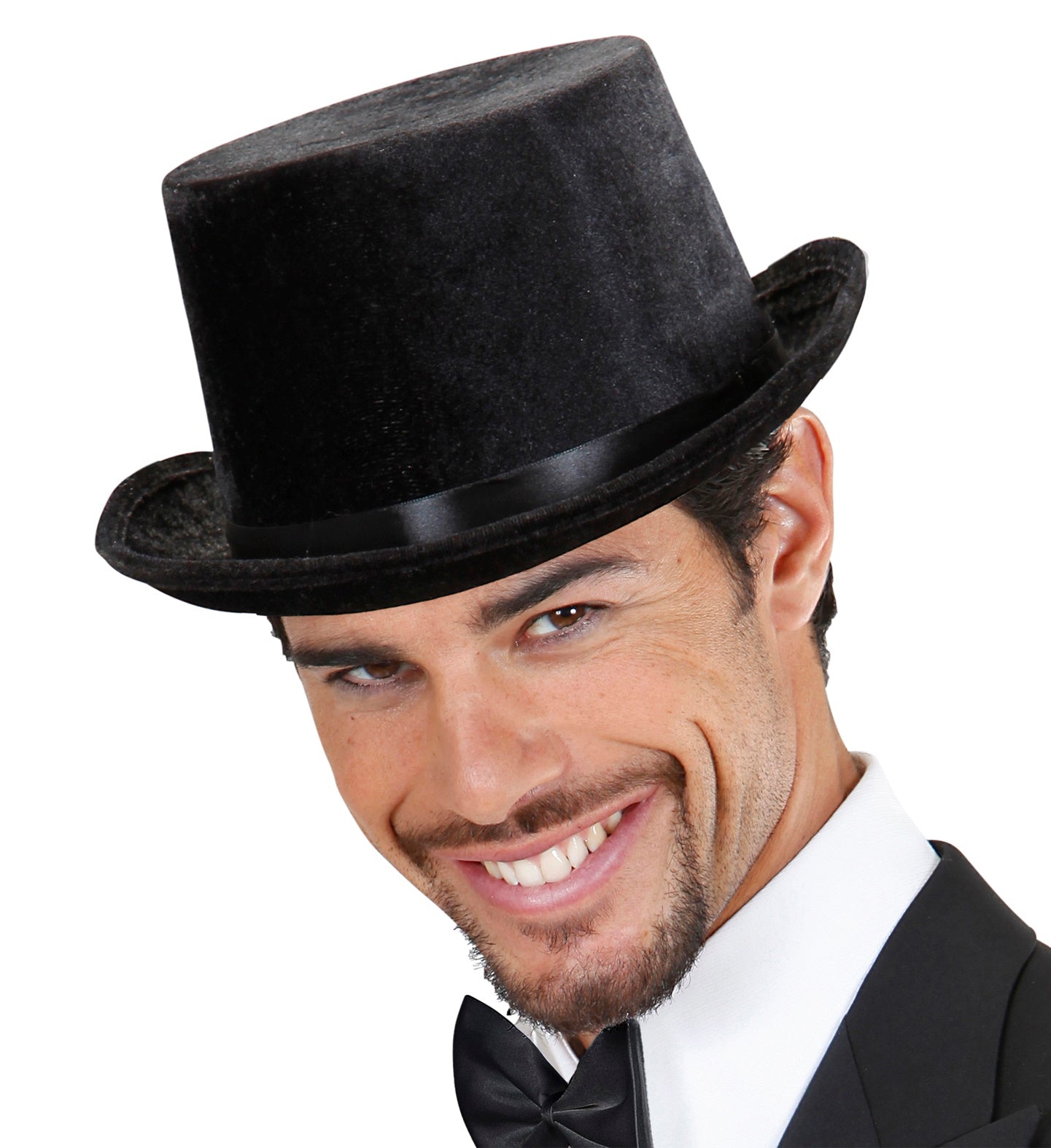 Widmann Samt Zylinderhut – Schwarz | Eleganter Herrenhut - Fasnacht24.ch