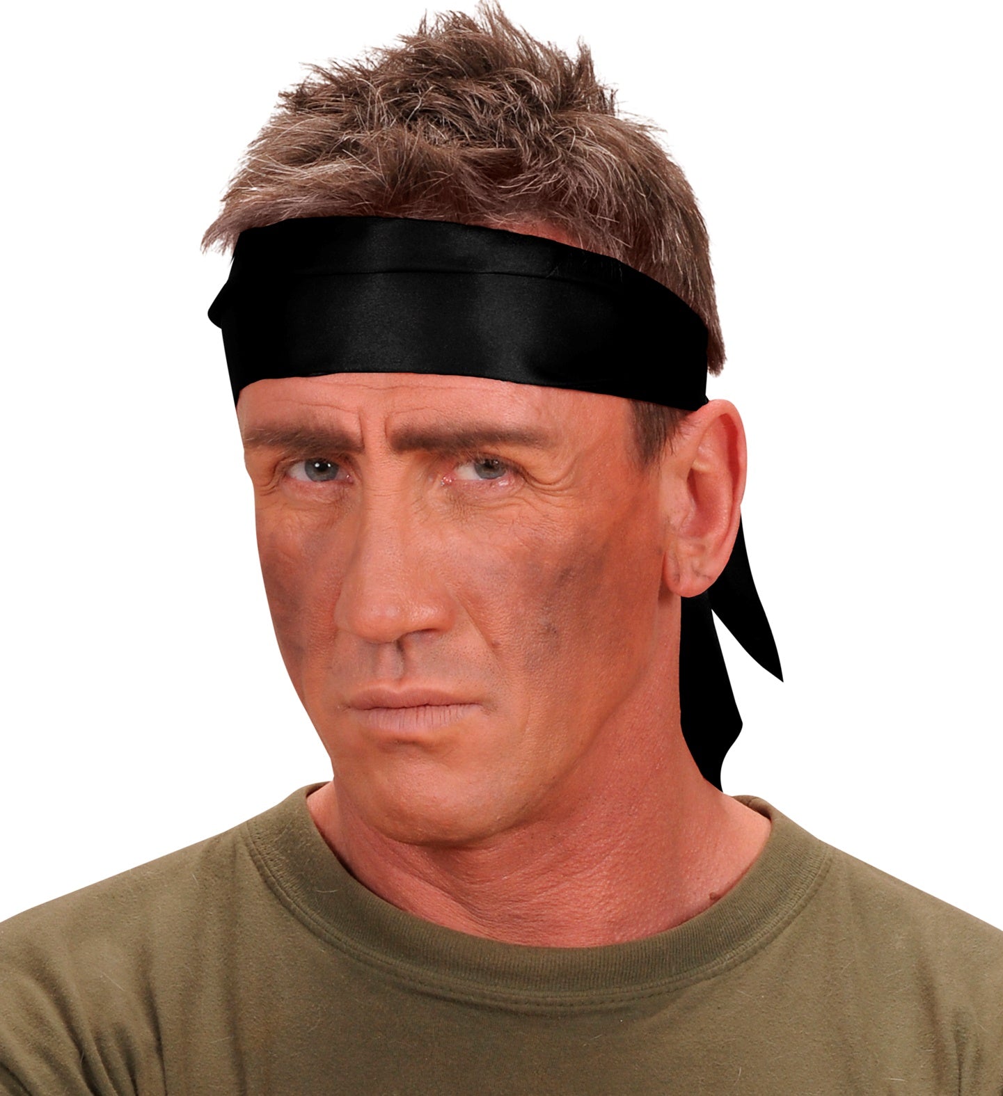 Schwarzer Satin-Schal für Damen, elegant drapiert, weich und vielseitig einsetzbar.