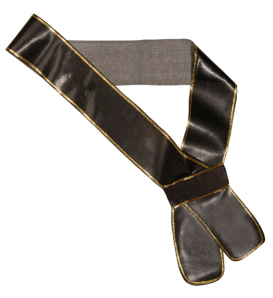 Brauner Lederoptik Schwerthalter für Spielschwerter, mit schnellem Verschluss.