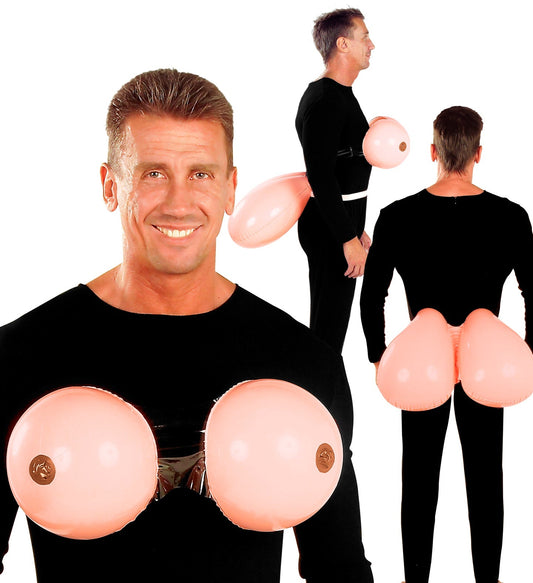 Widmann Aufblasbare Überdimensionale Brüste & Hintern Set XXL - Fasnacht24.ch