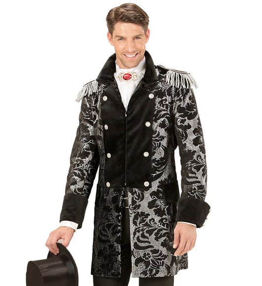 Widmann Herrenfrack – Silberner Jacquard Parade Frack Tailcoat - Fasnacht24.ch
