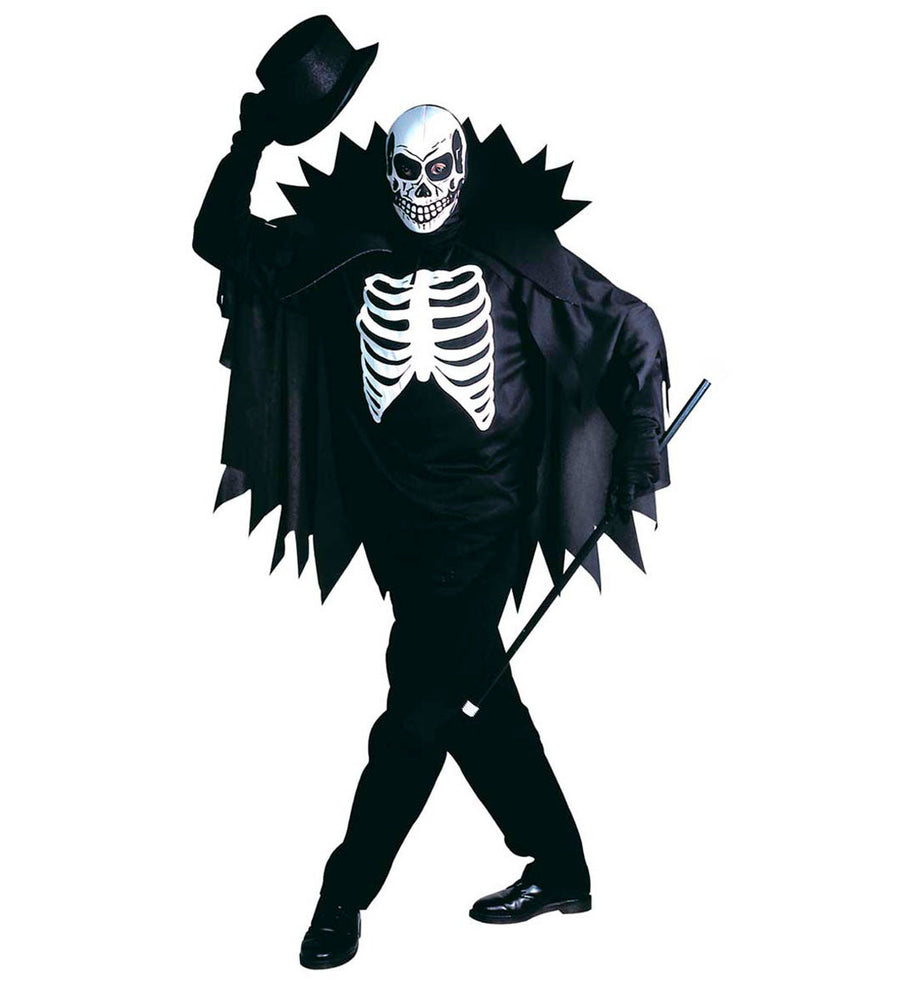 Widmann Skelett Des Schreckens Kostüm Set – Mantel, Umhang & Maske - Fasnacht24.ch