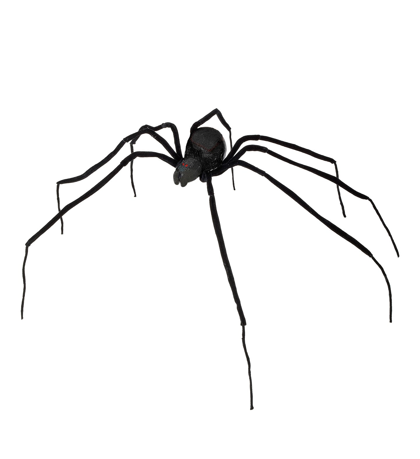 Halloween Deko – Widmann Bewegliche Schwarze Spinne 110cm - Fasnacht24.ch