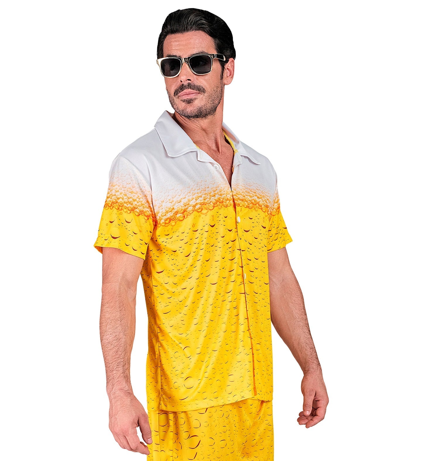 Helles unisex Hemd mit Hawaii-Print aus Viskose für Sommerpartys.