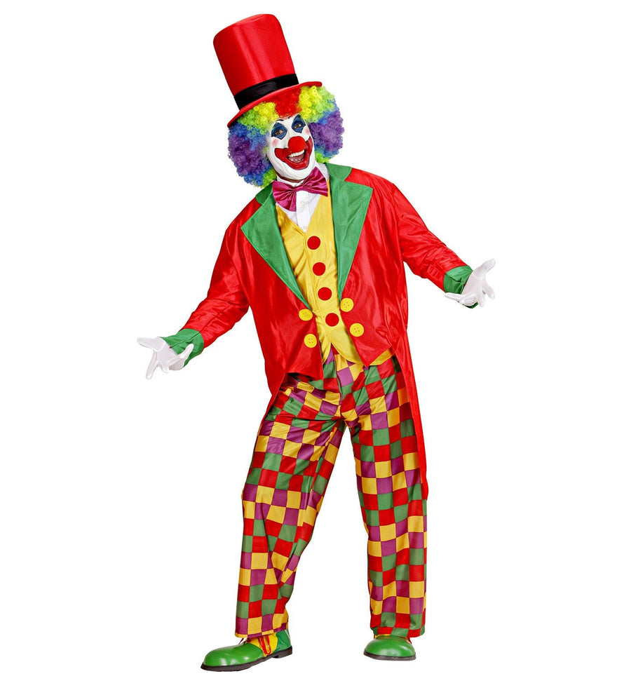 Widmann Super Clown Kostüm Herren – 5-teiliges Set Mit Frack Und Hut - Fasnacht24.ch