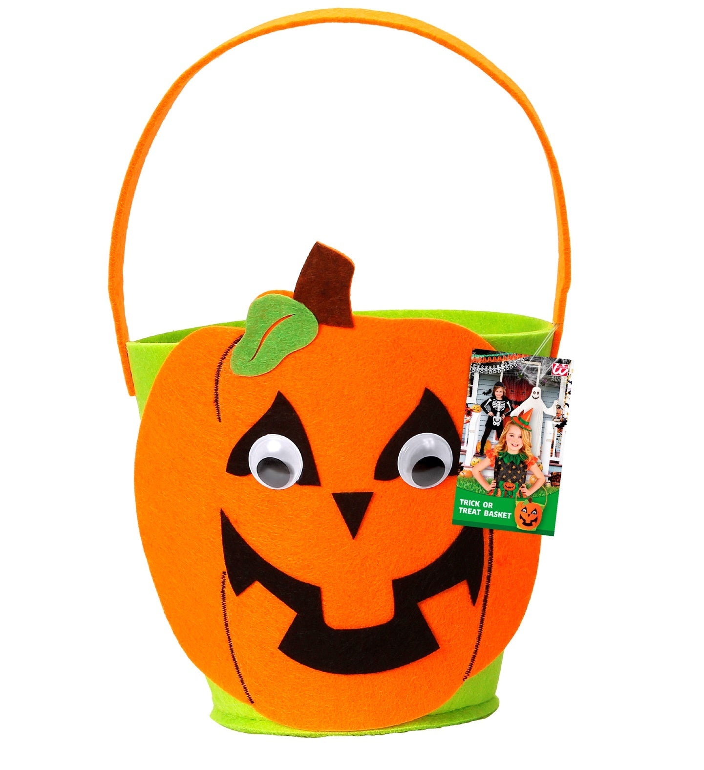 Halloween Eimer – Widmann Kürbis Trick-or-Treat Tasche Für Kinder - Fasnacht24.ch