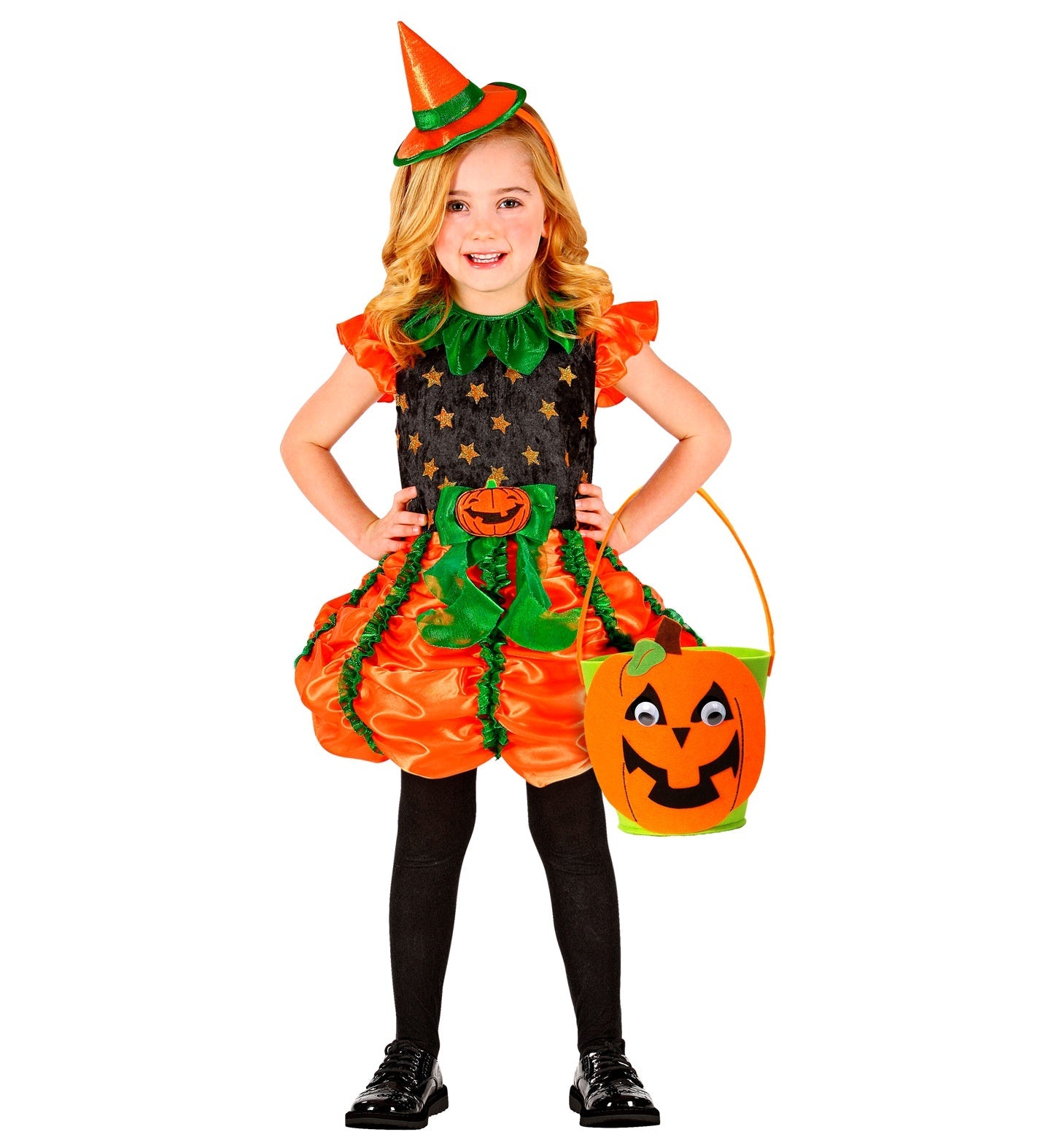 Halloween Eimer – Widmann Kürbis Trick-or-Treat Tasche Für Kinder - Fasnacht24.ch