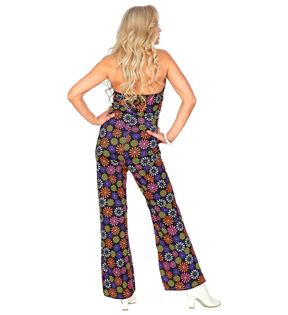 Widmann 70er Hippie Damen Overall – Paisley Muster, Atmungsaktiv - Fasnacht24.ch – Rückansicht