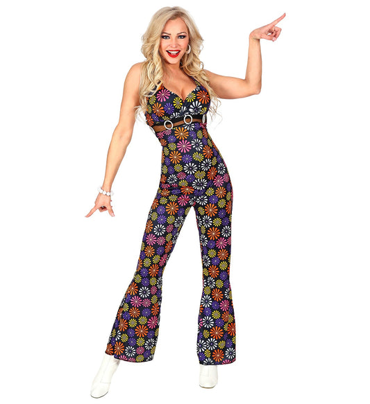 Widmann 70er Hippie Damen Overall – Paisley Muster, Atmungsaktiv - Fasnacht24.ch